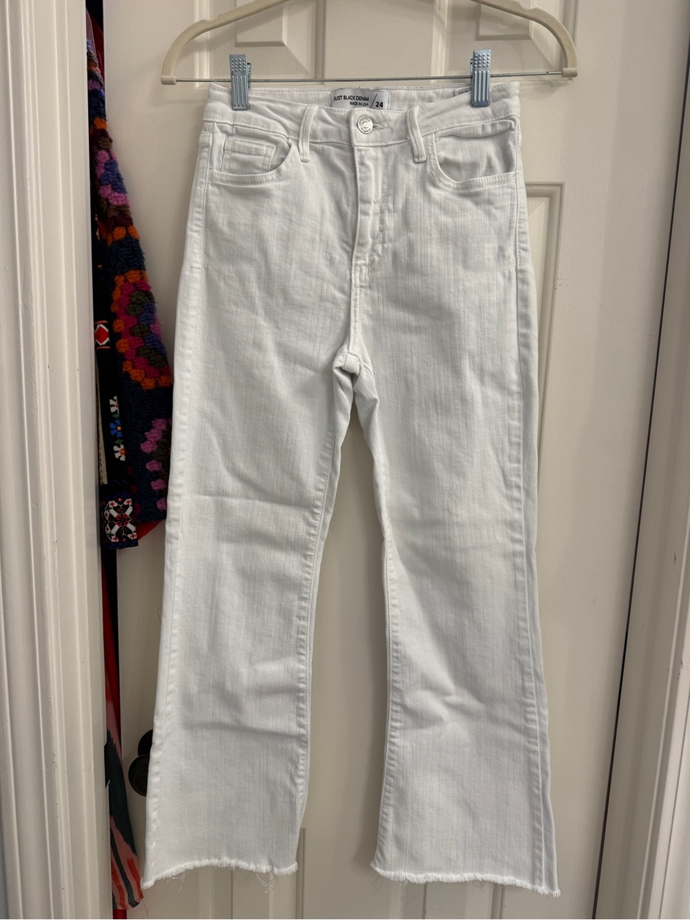 Just Black Denim White Jeans
